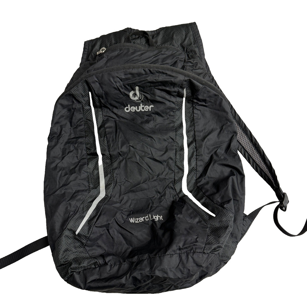 Deuter Wizard Light Backpack Black Silver Packable Lightweight Small Cycling